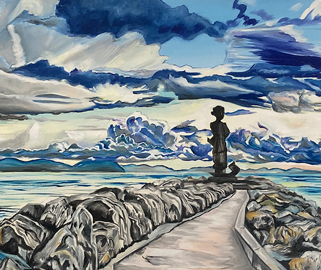 Quadro di Sibilla Ulivi - psicologo a Milano - rappresentante una marina