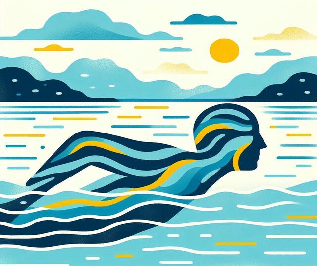 Immagine di un uomo resiliente generata da Sibilla Ulivi